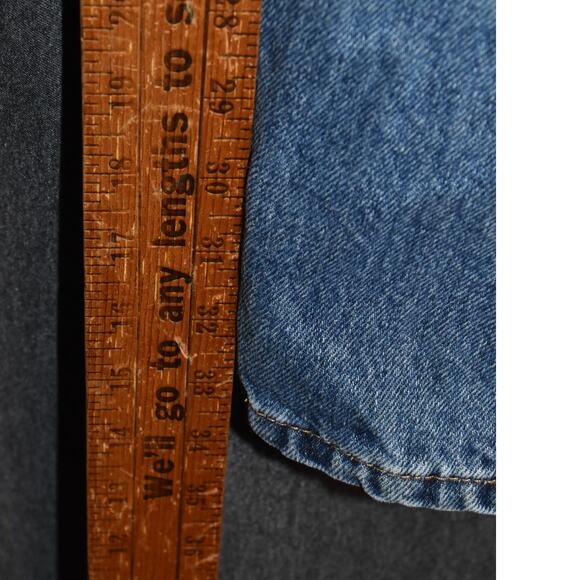 Levi's 517 Men's 34x34 Light Wash Distressed Western Denim Jeans - Picture 9 of 9